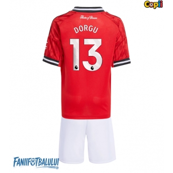 Manchester United Patrick Dorgu #13 Echipament de Fotbal Replică 2025-26 Copii Acasa (+ Șorturi)